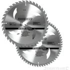 Lot de 2 lames de scie circulaire carbure de tungstène SILVERLINE Ø250 mm - 40 et 60 dents