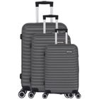 Set de 3 Valises - TROLLEY ADC - 55cm-65cm-75cm - ABS - 4 Roulettes Doubles - Cadenas Intégré