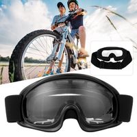 Atyhao Lunettes de protection pour enfants Moto Cyclisme en plein air Coupe-vent Lunettes de ski anti-impact(Noir ) 84530