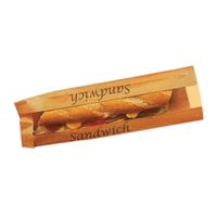Sac sandwich kraft brun a fenetre - p/1000, 34 x 10 x 4 cm. Cuisine : Usage Unique (emballages)