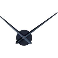Horloge,Mécanisme de mouvement grande horloge murale avec aiguille à main horloge pour bricolage horloge murale pièces - Type Black