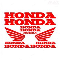 9 stickers HONDA – ROUGE – sticker CB CBR CBF Hornet VFR - HON400