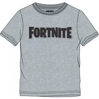t-shirt fortnite enfant gris/noir
