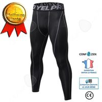 CONFO® Pantalons de survêtement PRO pour hommes - Noir - Fitness - Running - Respirant