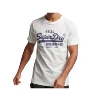 T shirt Superdry - Homme Superdry - Vintage logouperdry Blanc - Coton - Vetement Superdry