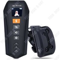 TD® Dispositif anti-aboiement rechargeable anti-aboiement 800 mètres longue distance télécommande choc électrique collier de chien