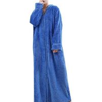 Peignoir Femmes Hommes XL - WOVTE Polaire Peignoir de Bain Robe de Chambre Chauds pour Hiver