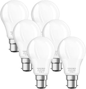 AMPOULE - LED Lot de 6 ampoules à baïonnette 150 W, ampoules LED A60 B22 15 W, 1600 lm, blanc chaud 2700 K, GLS givré BC à économie.[Y4287]