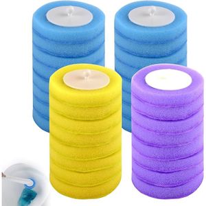 Mu Mianhua Kit Brosse WC Avec Support – 24 Recharges Jetables – Nettoyage Hygiénique Et Profond Des Toilettes – Installation Sans Perçage