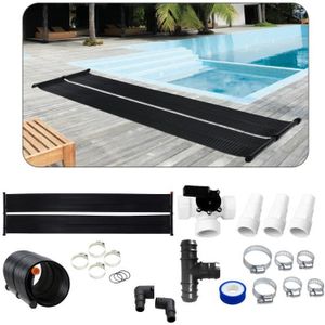 CHAUFFAGE DE PISCINE AREBOS Chauffe-Eau Solaire | Capteur Solaire | Chauffe-Piscine |Tapis Solaire | Absorbeur Solaire | 300 x 66cm | Résistant aux UV