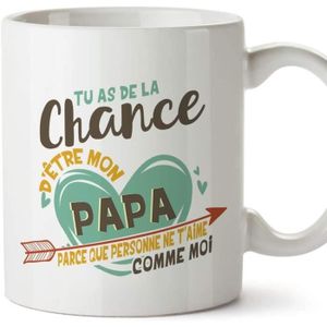 BOL Papa Tasse Mug - Tu as de la Chance d'être Mon Pap