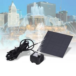 POMPE À EAU AUTO Panneau solaire Pompe à eau Kit 1.2W 150L-h Pour F