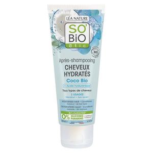 APRÈS-SHAMPOING So'Bio Étic Cheveux Hydratés Après-Shampooing Coco & Acide Hyaluronique Bio 200ml