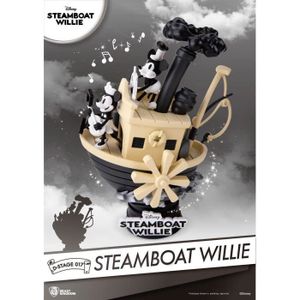 FIGURINE - PERSONNAGE Figurine de collection Mickey & Minnie Mouse Steamboat Willie D-Stage - Micky und Minnie Diorama