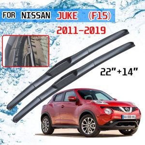 Nissan Juke 2010-2017 pare-brise Balais d'essuie-glace avant arrière SET COMPLET Standard Crochet