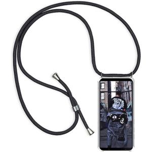 Housse en Silicone Collier Tour de Cou Chaîne avec Cordon Réglable Longueur Chaîne-Noir XINYUNEWCordon de Collier Coque Compatible avec Xiaomi Redmi Note 10 Pro//Note 10 Pro Max