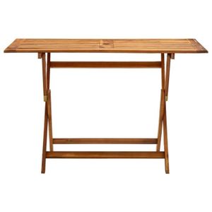 TABLE DE JARDIN  Table de jardin pliable 120x70x75 cm Bois d'acacia