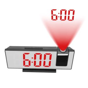 HORLOGE - PENDULE Réveil numérique à projection Horloge miroir élect