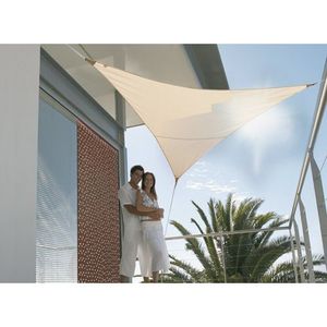 VOILE D'OMBRAGE Voile d'ombrage triangulaire 3,60m sable