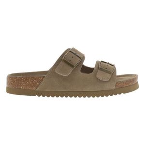 Sandales Mule En Cuir Rose Jacques St Tropez – Compensées Liège Pointure 36
