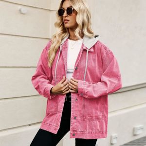 Veste en jean rose Cdiscount