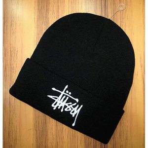 SHLK@ Stussy embroidered Casquette Bonnet en tricot en laine