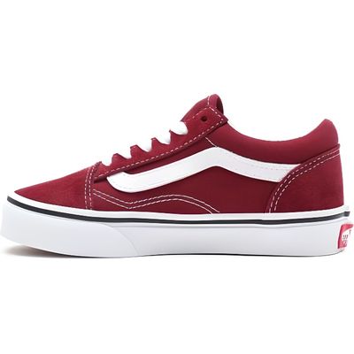 Vans old skool rouge bordeaux et noir 2025