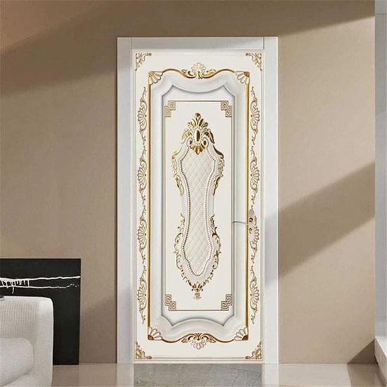 Sticker Porte Dragon Style Chinois, Autocollants De Porte