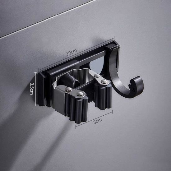 12 Porte-balais Muraux En Inox - Support Pour Outils De Ménage Et Jardin - Fixation Solide Jusqu’à 4kg