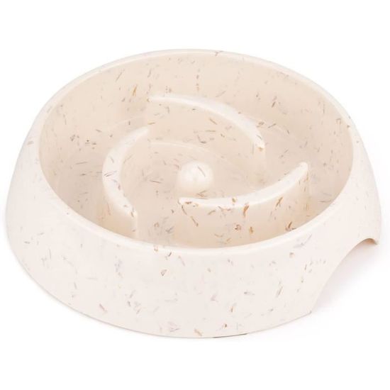 Insert En Silicone Pour Gamelle Chien - Ralentisseur De Nourriture Spirale Avec Ventouse, Gris