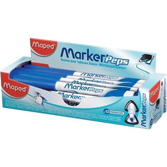 Lot De 2 Porte-Marqueurs Magnétiques Noirs Pour Tableau Blanc, Porte