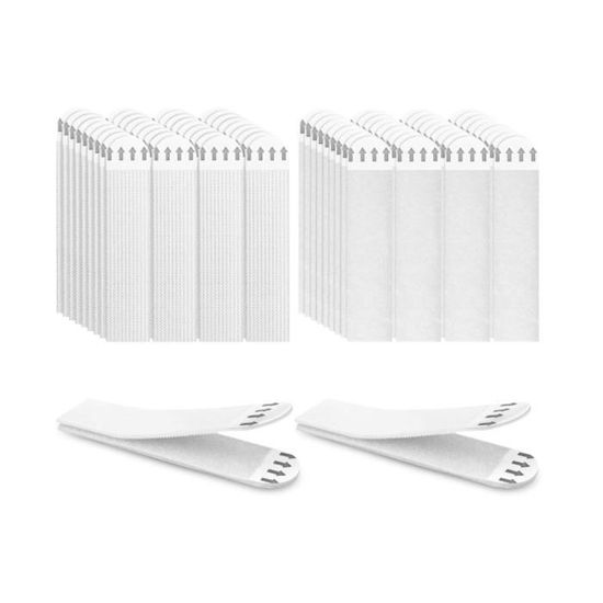 Accroche Tableau Sans Percer, 12 Paires  24Bandes  Languette Accroche Tableau Tiras Adhesivas Blancas Accroche Murale Sans Percer Pour Calendriers Cadres Photo Et Affiches 90770649