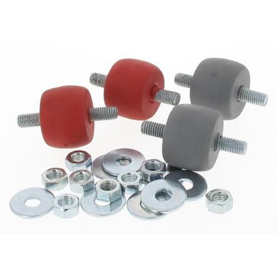 4 Silent Bloc M8 - Antivibratoire Pour Climatiseur, Moteur, Compresseur - Caoutchouc Renforcé