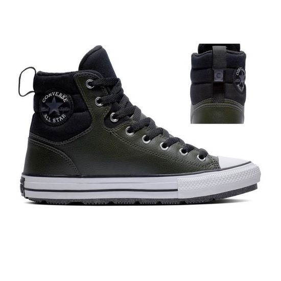 Converse bleu cuir online