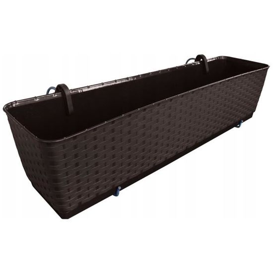 Prosper Plast drl500pw-s433 49.2 x 17.2 x 17.4 cm Ratolla PW Flowerpot – Antracite (Pezzi