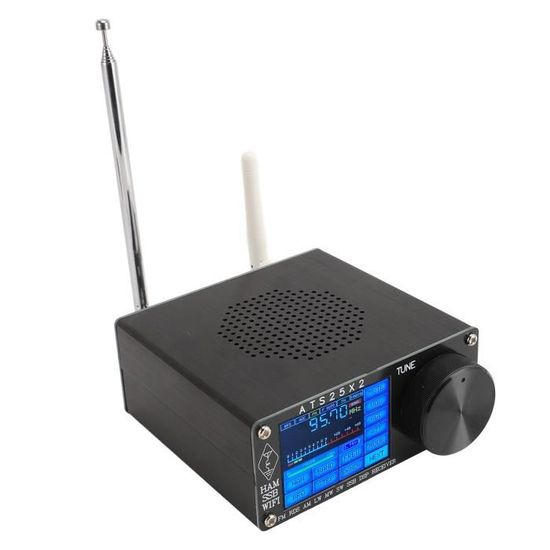 Kit Radio SDR HackRF One Assemblé - Écran TFT 3,2 Pouces, Bande 40MHz-6GHz, Batterie Lithium, Avec Antennes - Pour Radio Logicielle, Réception Signaux