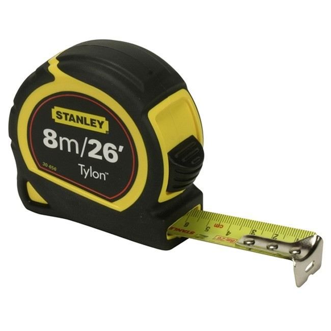 STANLEY Mètre ruban bi-matière en Tylon 8m x 25mm