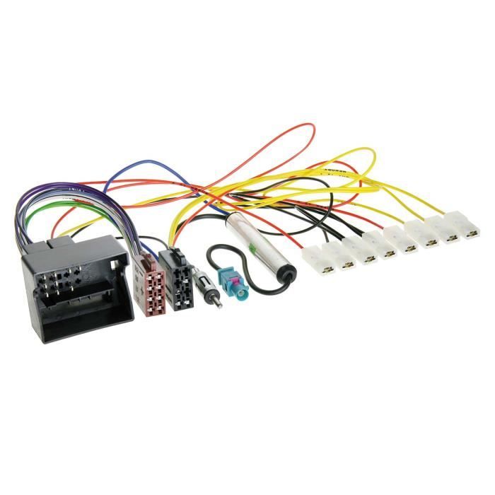 Faisceau autoradio truck MAN TGA / TGX > ISO / avec amplificateur d'antenne phantom