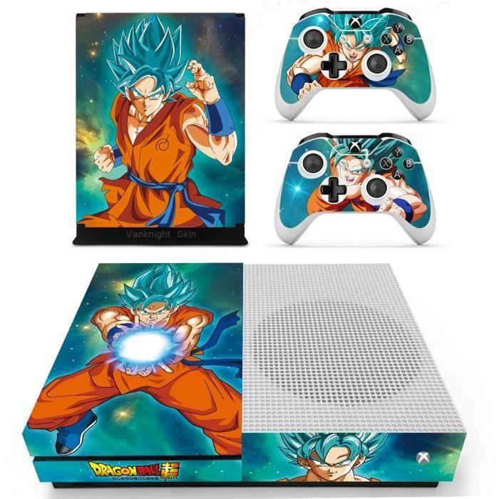 Aihontai Anime Dragon Ball Z Fils Goku Xbox One S Slim Console Stickers peau de vinyle autocollants couvre WZ183