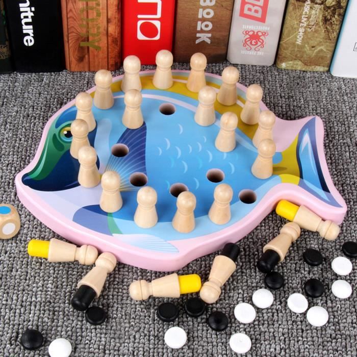 Pensée logique formation enfants jeu de mémoire échecs bébé apprentissage jouet éducatif poisson WYE91217003BK