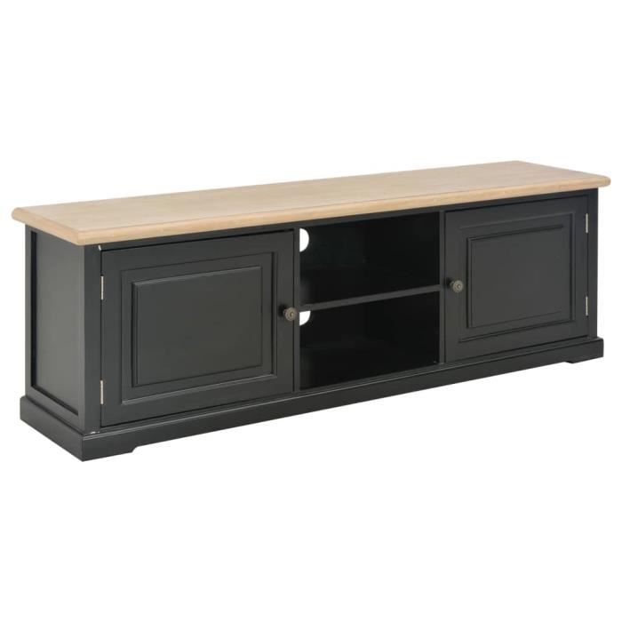 YAJIASHENG Meuble TV 120 x 30 x 40 cm Bois Noir