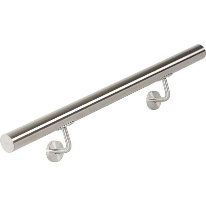 MIXMEST% Main courante en inoxy 150CM, pour escalier extérieur & intérieur
