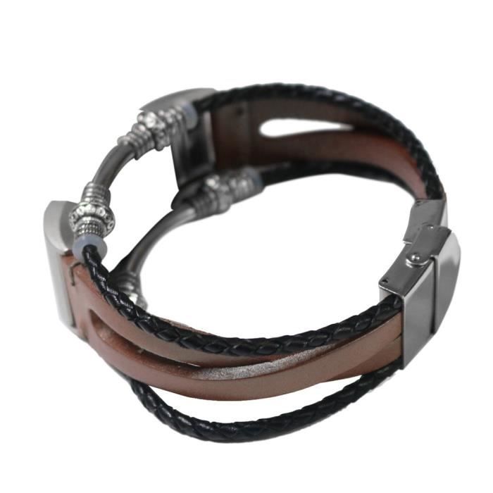 bracelet de montre vendu seul Bracelet en cuir de remplacement pour bracelet Fitbit Charge 2 RG TZZ80727665RG_non