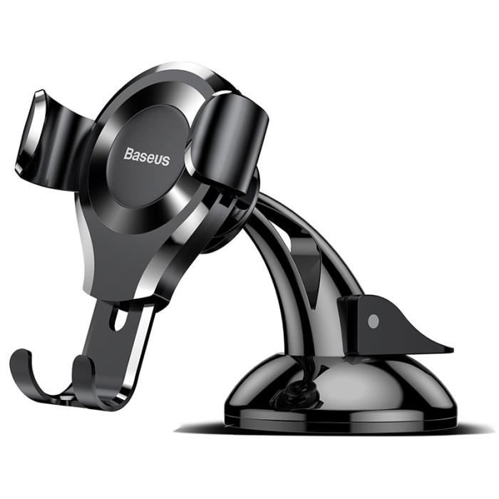 Black -Baseus téléphone support de voiture pour iPhone X Samsung S8 S9 support de téléphone portable support pour téléphone ventouse
