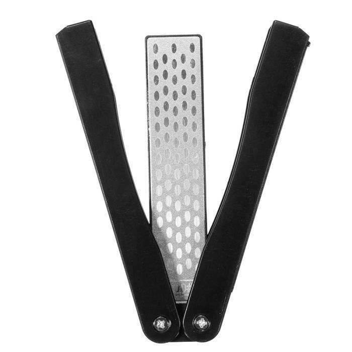 AVANC Aiguiseur Couteaux Affûteur Pliable Diamant Double Face