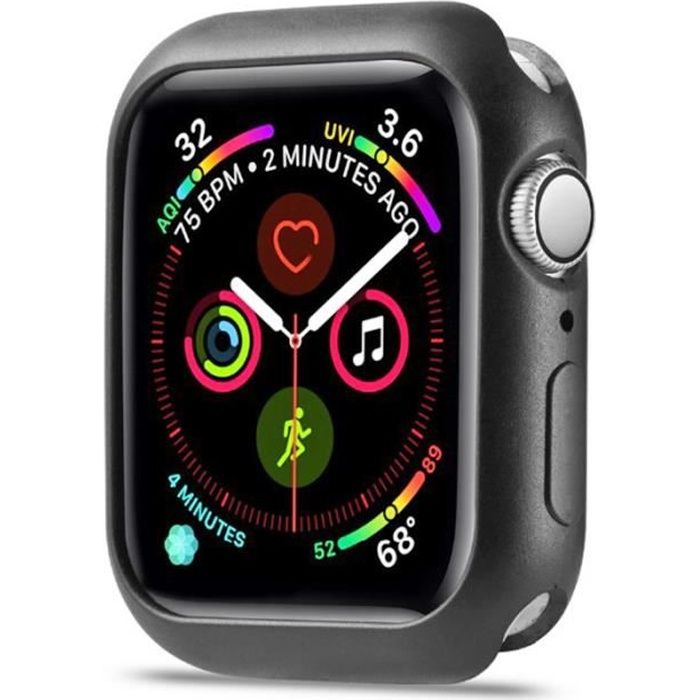 Coque De Protection Macaron Pour Apple Watch Modèle 40Mm Série 4 5_Bk