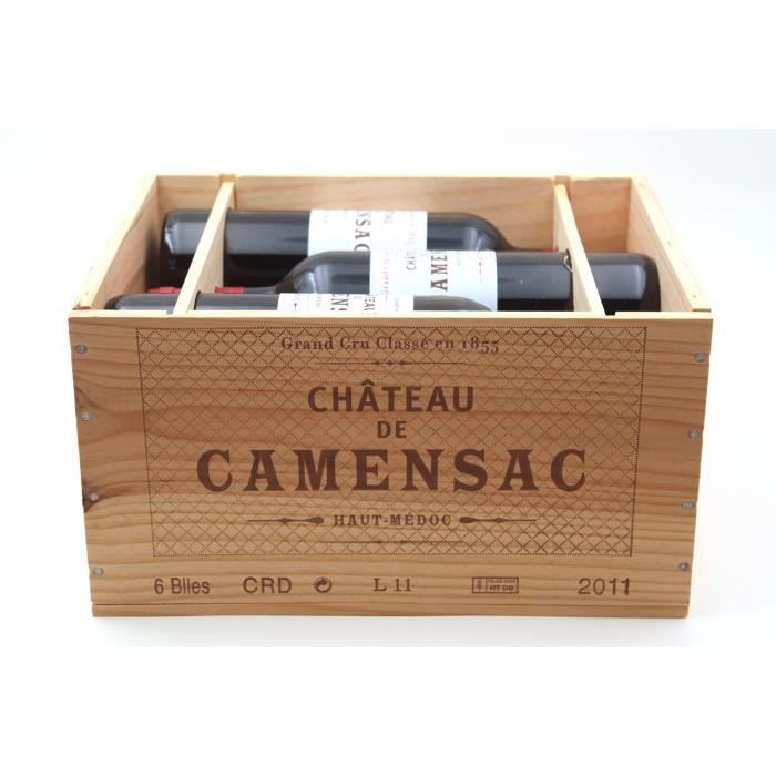 Caisse de 6 Bouteilles Château Camensac 2011 Rouge 75cl AOC Haut-Médoc