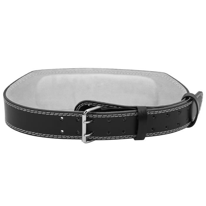 Ceinture de fitness Ceinture d'Haltérophilie Support de Taille en PU pour Musculation Trou de 10 Rangées Fournitures-GUA