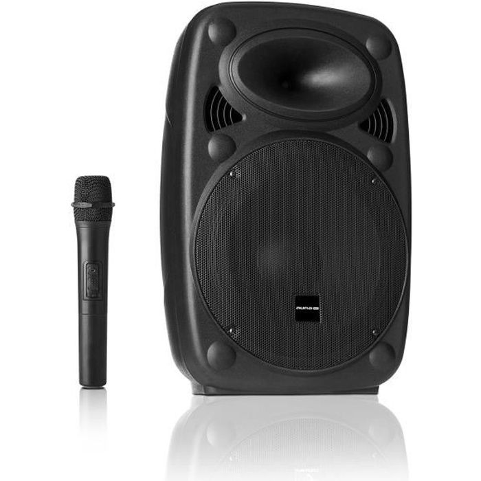 Auna Pro Streetstar 8 Système sono mobile enceinte 200W - subwoofer 8- - USB MP3 SD AUX FM + 2 micros