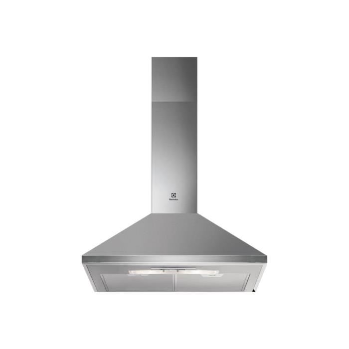 Electrolux EFC60151X Hotte hotte décorative largeur : 59.6 cm profondeur : 47.1 cm extraction et recirculation (avec kit de…